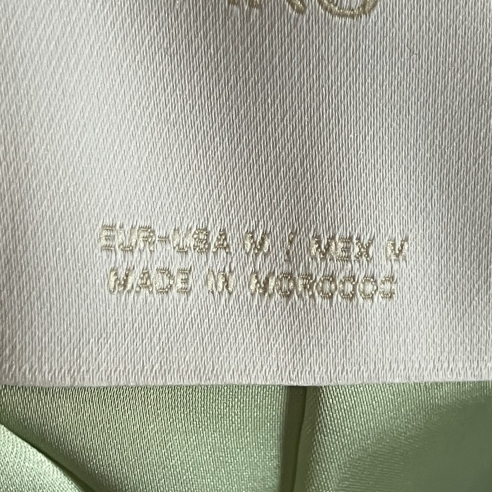 Mango Blazer Womens Size Medium Light Green Tweed… - image 7